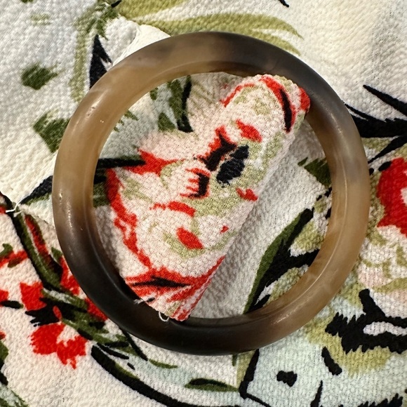 Amanda Green Jungle Bird Floral Leaf Print Top  Blouse Tunic Style with Belt XL - Picture 7 of 10